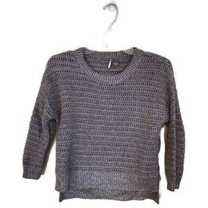 ❤️SPARKLE & FADE Long Sleeve Grey Sparkle Sweater